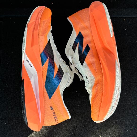 New Balance Sneakers FuelCell Rebel V4 Orange Running Shoes MFCXC04, Men’s 12 main image 6